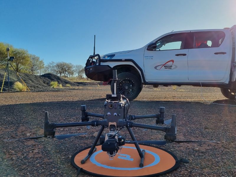 LiDAR surveying with a drone